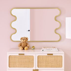 Squiggle Framed Wall Mirror (36