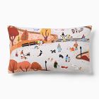 Open Box: Nicole Cicak Halloween Dog Park Pillow Cover 12" x 21" - Multi