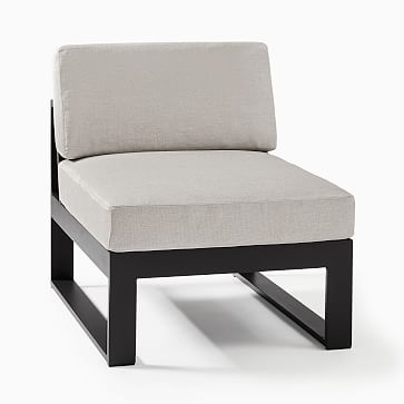 Portside Aluminum Outdoor Armless Single