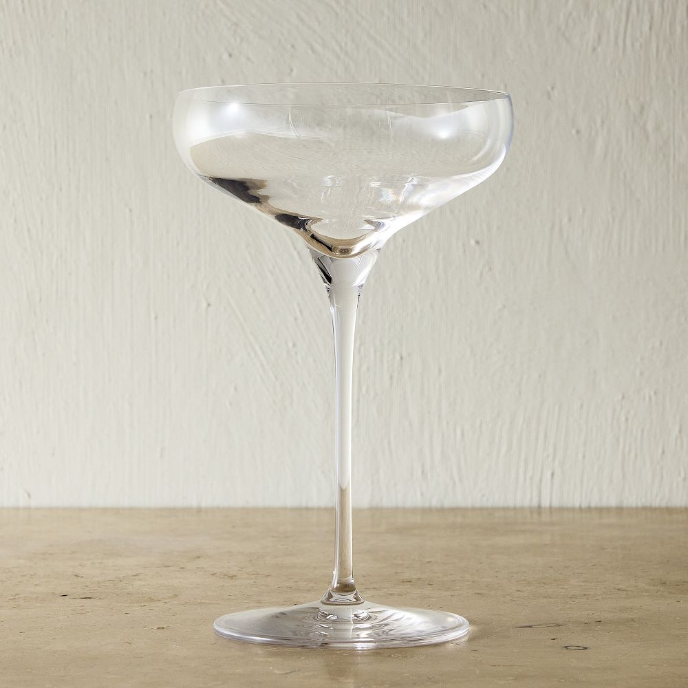 Starlight Lead-Free Crystal Coupe Glass Sets - Coupe Glass, Clear, Set Of 4