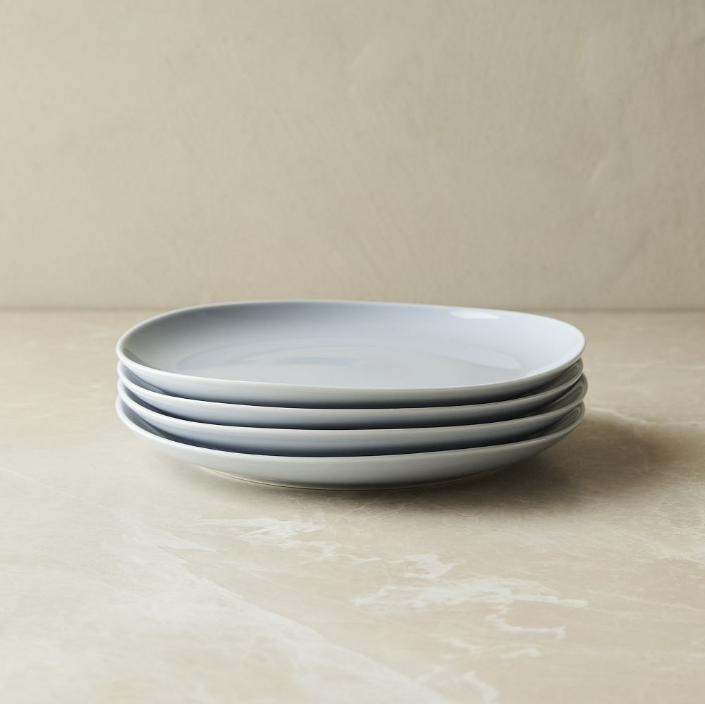 Organic Porcelain Salad Plate Set of 4