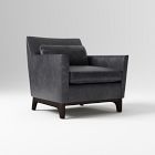 Open Box: Harvey Leather Chair - Sierra Leather Licorice, Black
