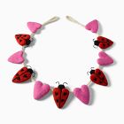 Felt Ladybug Heart Garland