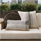 Outdoor Half Block Stripe Pillow Set
