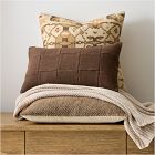 Two-Tone Basketweave Pillow Cover &amp; Throw Set