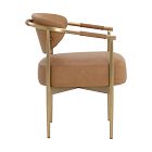 Ximena Vegan Leather Dining Arm Chair