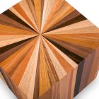 Zora Solid Mahogany Square Side Table (21.5")