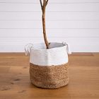 Faux Olive Tree w/ Handmade Jute Basket