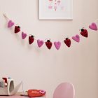 Felt Ladybug Heart Garland