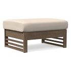 Santa Fe Slatted Outdoor Ottoman Cushion Cover