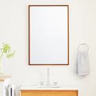 Thin Wood Rectangle Bath Mirror - 24"W x 36"H