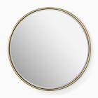 Floating Frame Metal Wall Mirror - Round
