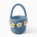Open Box: Felt Flower Diaper Caddy - Blue
