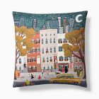 Open Box: City Trick or Treat Pillow Cover, 20" x 20" - Terracotta
