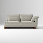 Open Box: Harmony Right Arm 2.5 Seater Sofa - Twill Gravel, Dark Walnut