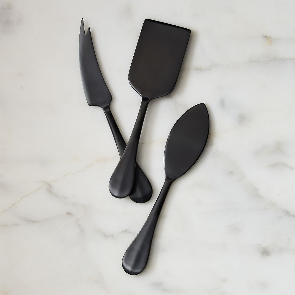 Cove Cheese Knives (Set of 3) - Black, Set of 3