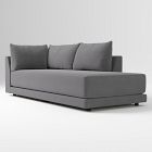 Open Box: Melbourne Right-Arm Bumper Chaise - Performance Velvet Pewter