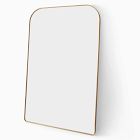 Open Box: Streamline Oversized Wide Arch Metal Floor Mirror, 48" x 72" - Antique Brass