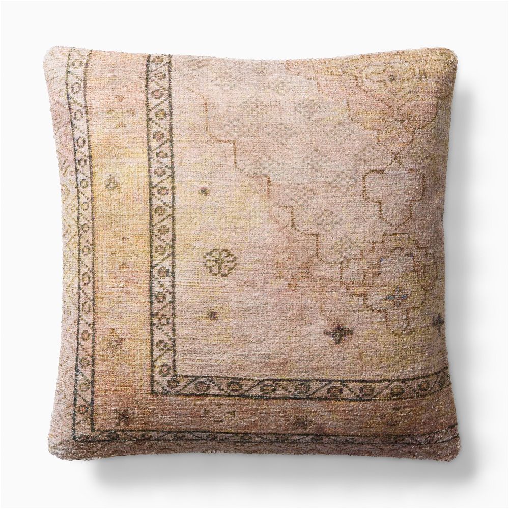 Azalea Pillow Cover - Light Sienna + Down Alt. Pillow Insert