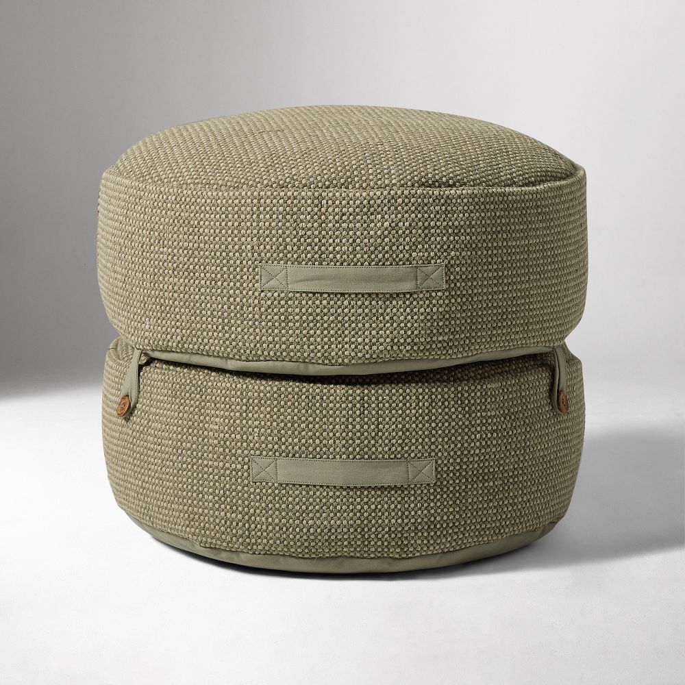 ELM - Modern Round Stacked Pouf