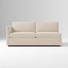 Open Box: Harris Left-Arm 2.5 Seater Sofa (75") - Performance Distressed Velvet Sand