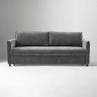 Open Box: Whitman Trundle Sleeper Sofa (82") - Performance Distressed Velvet Pewter