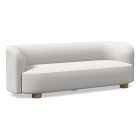 Chip & Dent: Laurent 96" Sofa, Chunky Boucle, White, Blonde
