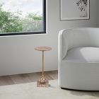 Alcyone Round Marble Drink Table (8.5")