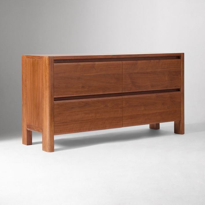 Linwood 56" 4 Drawer Dresser, Blonde, West Elm Linwood 56" 4 Drawer Dresser, Blonde, West Elm