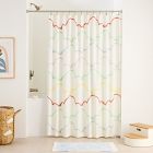 Textured Clouds Shower Curtain