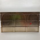 Open Box: Modern Shaped Jewelry Box, Grand, 7.5"H - Champagne