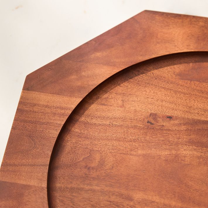 Acacia Wood Trays, Handcrafted Walnut | West Elm