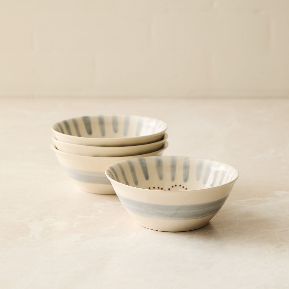 Diya Stoneware Condiment Bowls - Stoneware Mix, Set of 4