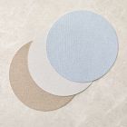 Heathered Easy-Care Round Placemat Sets