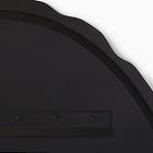 Rough Cut Edge Oval Wall Mirror