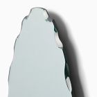 Rough Cut Edge Oval Wall Mirror