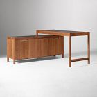 Hughes L-Shaped Desk with Storage Cabinet (56")