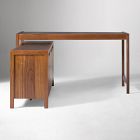 Hughes L-Shaped Desk with Storage Cabinet (56")