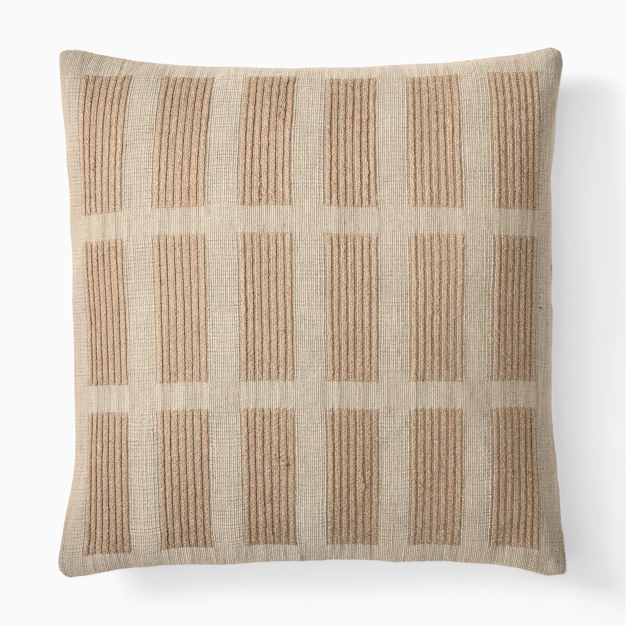 Modern Crewel Blocks Pillow Cover & Throw Set
