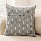 Embroidered Modern Blocks Pillow Cover