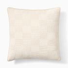 Patchwork Waffle Pillow Cover