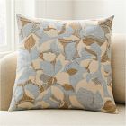 Abstract Applique Floral Pillow Cover