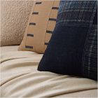 Indigo Modern Patchwork Pillow Cover &amp; Throw Set