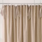 Pierce &amp; Ward Cotton Linen Stripe Shower Curtain
