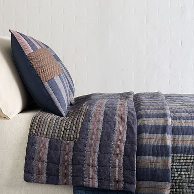 Stripe Patchwork Quilt & Shams