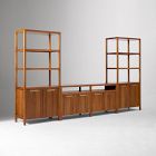 Hughes Tall Bookcases (34") &amp; Open/Closed Storage Cabinet (66") Set