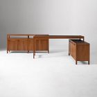 Hughes Desk with Storage Cabinet (56") &amp; Open/Closed Storage Cabinet (66") Set