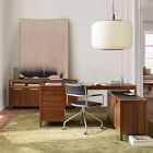 Hughes L-Shaped Desk with File &amp; Storage Cabinets (68") &amp; Open/Closed Storage Cabinet (66") Set