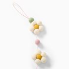 Pom-Pom &amp; Daisy Felt Garland