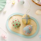 Pink Chicken Egg Ornaments (Set of 3)